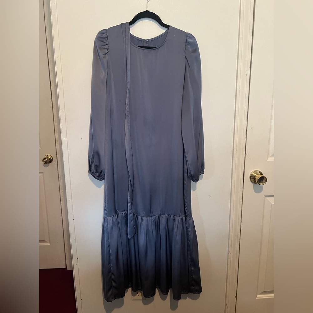 Elegant blue Maxi Dress